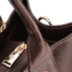 Bolsa Tote Marrom Grande Couro Cadeado - imagem 5