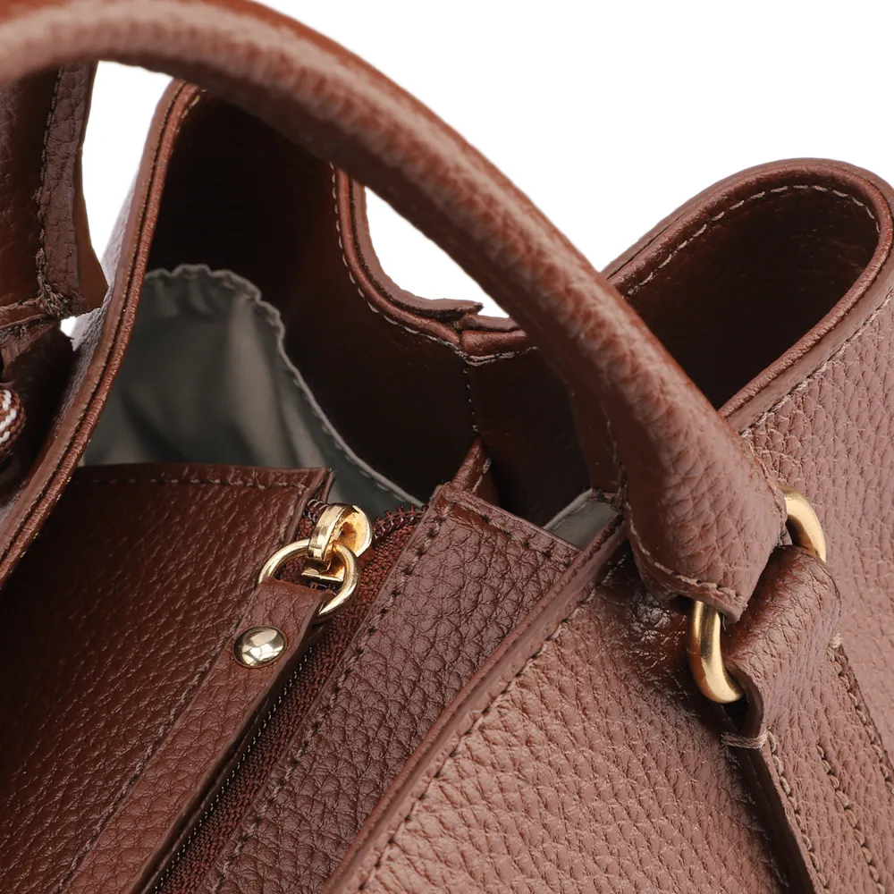 Bolsa Tote Média Alt Marrom Divisória Interna - imagem 6