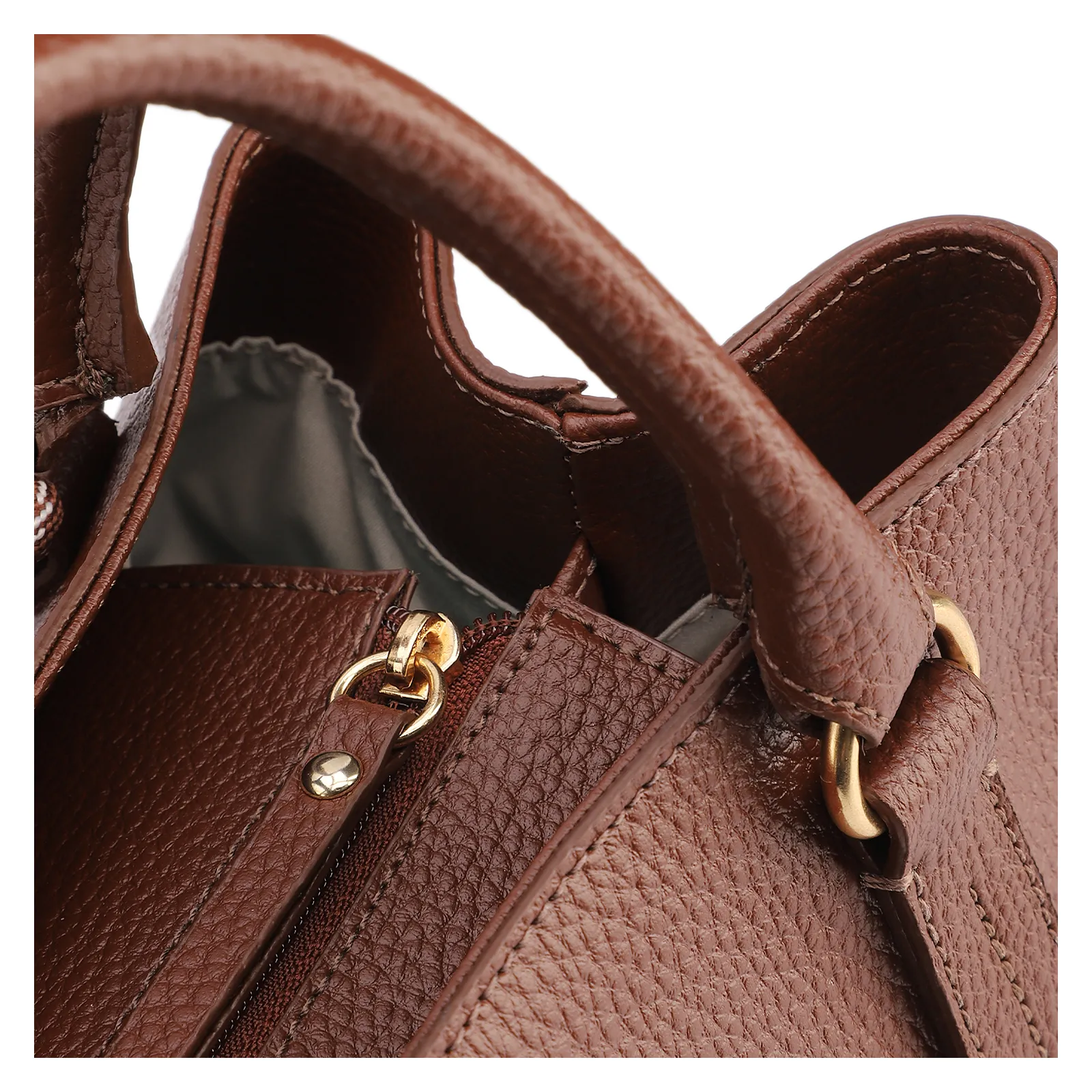 Bolsa Tote Média Alt Marrom Divisória Interna
