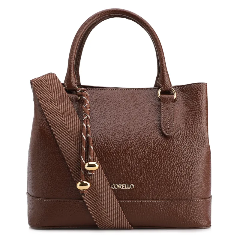 Bolsa Tote Média Alt Marrom Divisória Interna
