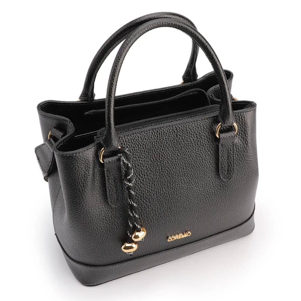 Bolsa Tote Média Alt Preta Divisória Interna - imagem 5