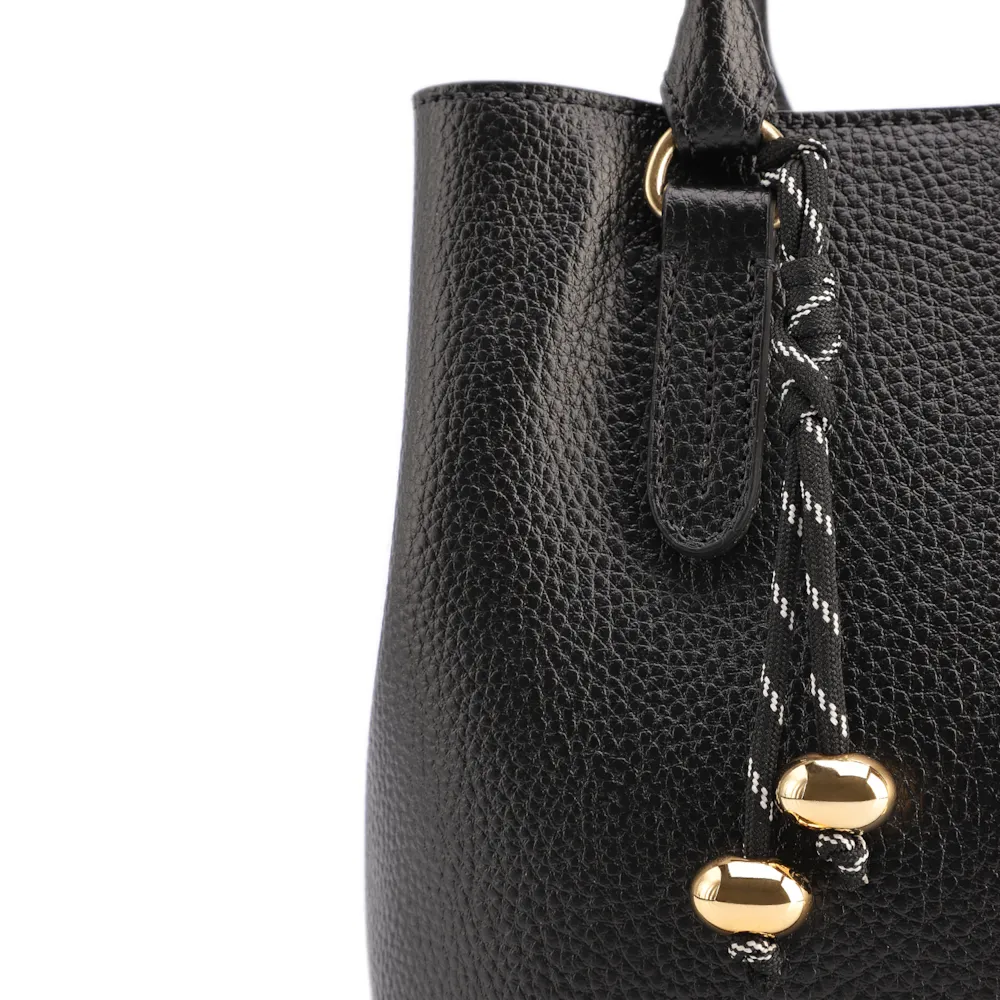 Bolsa Tote Média Alt Preta Divisória Interna - imagem 7