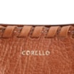 Bolsa Tote Média Couro Antique Marrom Claro Contorno Tresse - imagem 6