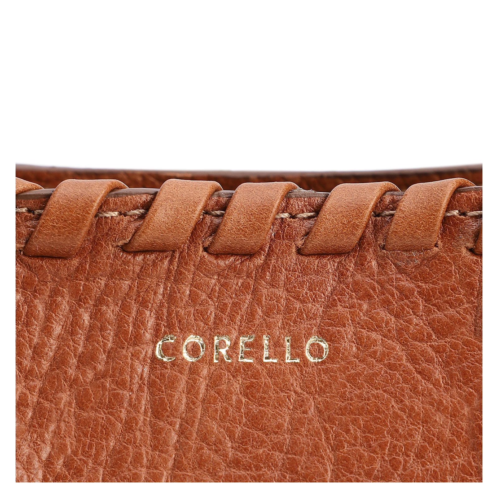Bolsa Tote Média Couro Antique Marrom Claro Contorno Tresse