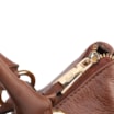 Bolsa Tote Média Couro Antique Marrom Zíper Frontal - imagem 5