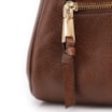 Bolsa Tote Média Couro Antique Marrom Zíper Frontal - imagem 6