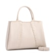 Bolsa Tote Média Couro Antique Off White Contorno Tresse - imagem 2
