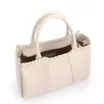 Bolsa Tote Média Couro Antique Off White Contorno Tresse - imagem 4