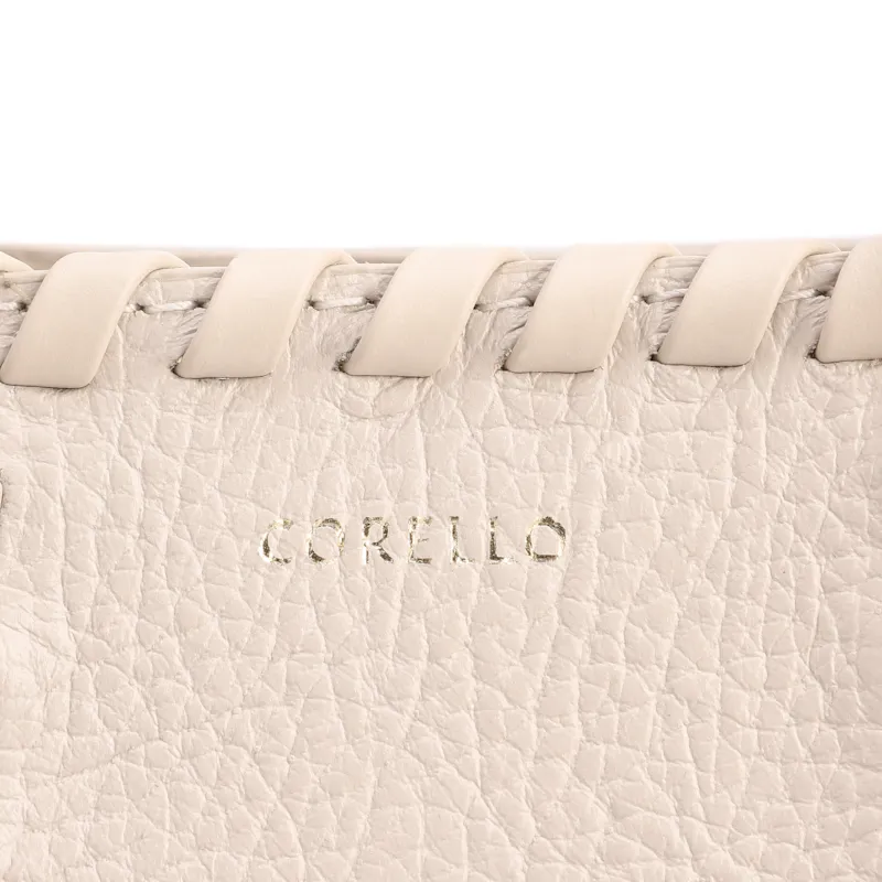 Bolsa Tote Média Couro Antique Off White Contorno Tresse - foto 6