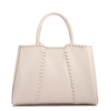 Bolsa Tote Média Couro Antique Off White Contorno Tresse