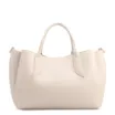  Bolsa Tote Média Couro Off White Pingente Flor - imagem 3