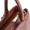 Bolsa Tote Ondas Couro Marrom - imagem 5