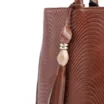 Bolsa Tote Ondas Couro Marrom - imagem 7