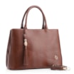 Bolsa Tote Ondas Couro Marrom - imagem 2