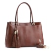 Bolsa Tote Ondas Couro Marrom - imagem 2