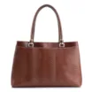Bolsa Tote Ondas Couro Marrom - imagem 3