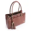 Bolsa Tote Ondas Couro Marrom - imagem 4