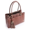 Bolsa Tote Ondas Couro Marrom - imagem 4