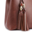 Bolsa Tote Ondas Couro Marrom - imagem 8