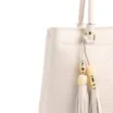 Bolsa Tote Ondas Couro Off White - imagem 7