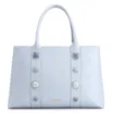Bolsa Tote Pedras Couro Azul - imagem 1