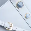 Bolsa Tote Pedras Couro Azul - imagem 8