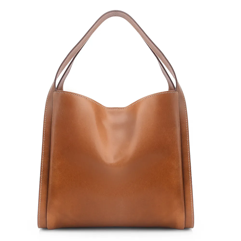 Bolsa Tote Pedras Couro Marrom - imagem 4