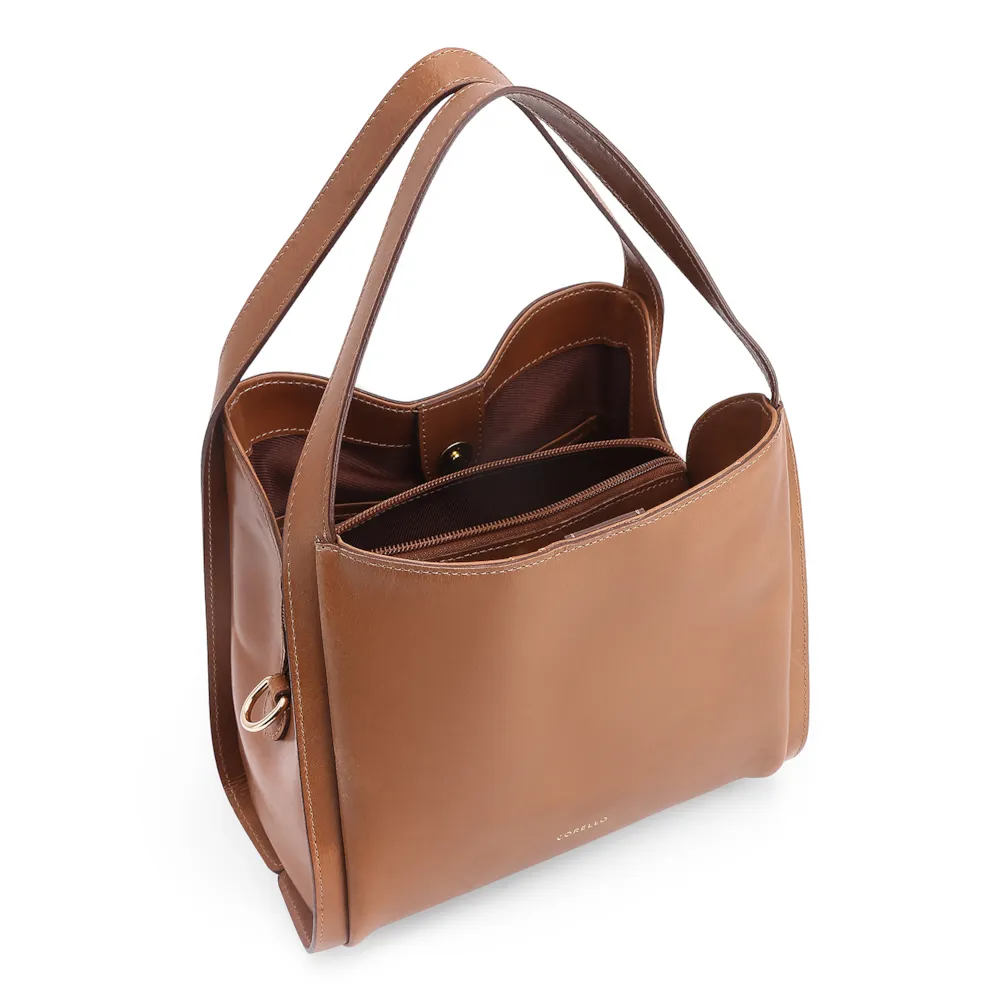 Bolsa Tote Pedras Couro Marrom - imagem 5