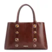 Bolsa Tote Pedras Couro Marrom - imagem 1