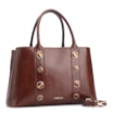 Bolsa Tote Pedras Couro Marrom - imagem 2