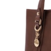 Bolsa Tote Pequena Couro Antique Marrom Alças Paralelas - imagem 6