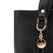 Bolsa Tote Pequena Couro Antique Preta Alças Paralelas - imagem 4