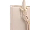 Bolsa Tote Pequena Couro Off White Corrente Pingente - imagem 8