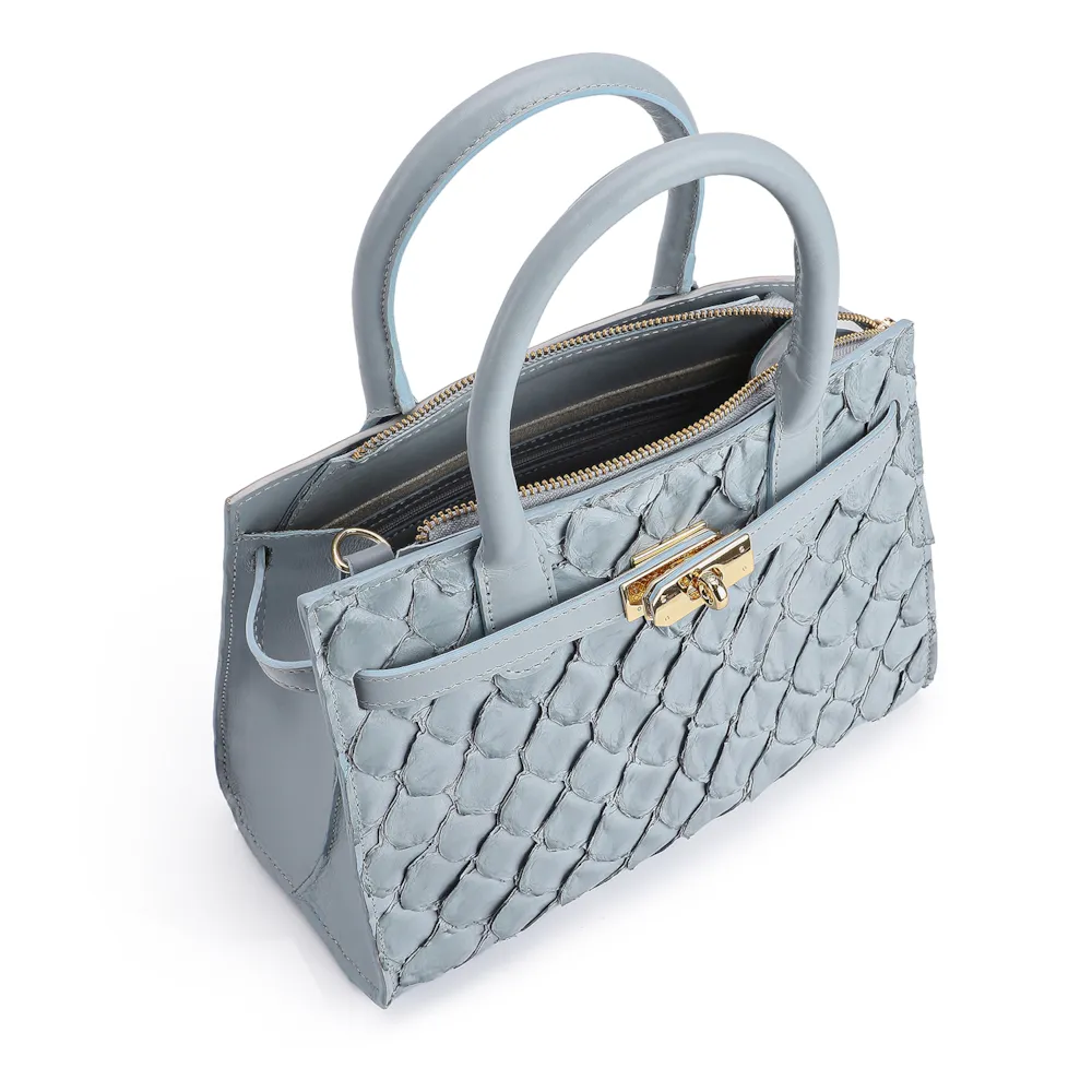 Bolsa Tote Pirarucu Azul - imagem 4