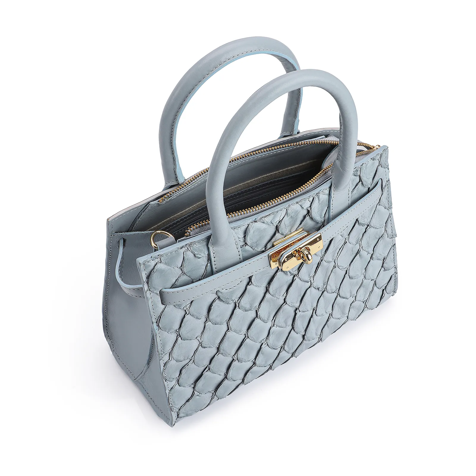 Bolsa Tote Pirarucu Azul