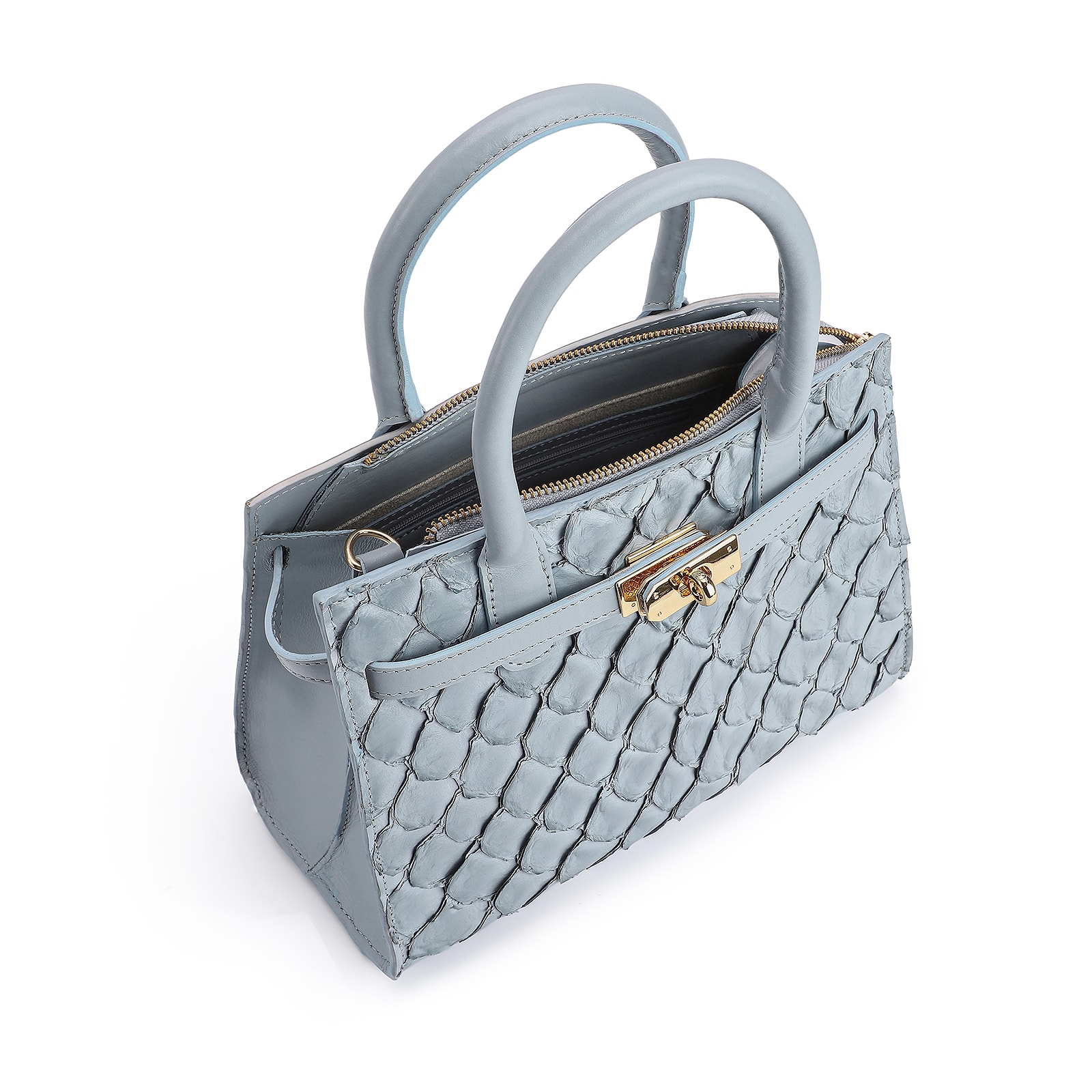 Bolsa Tote Pirarucu Azul