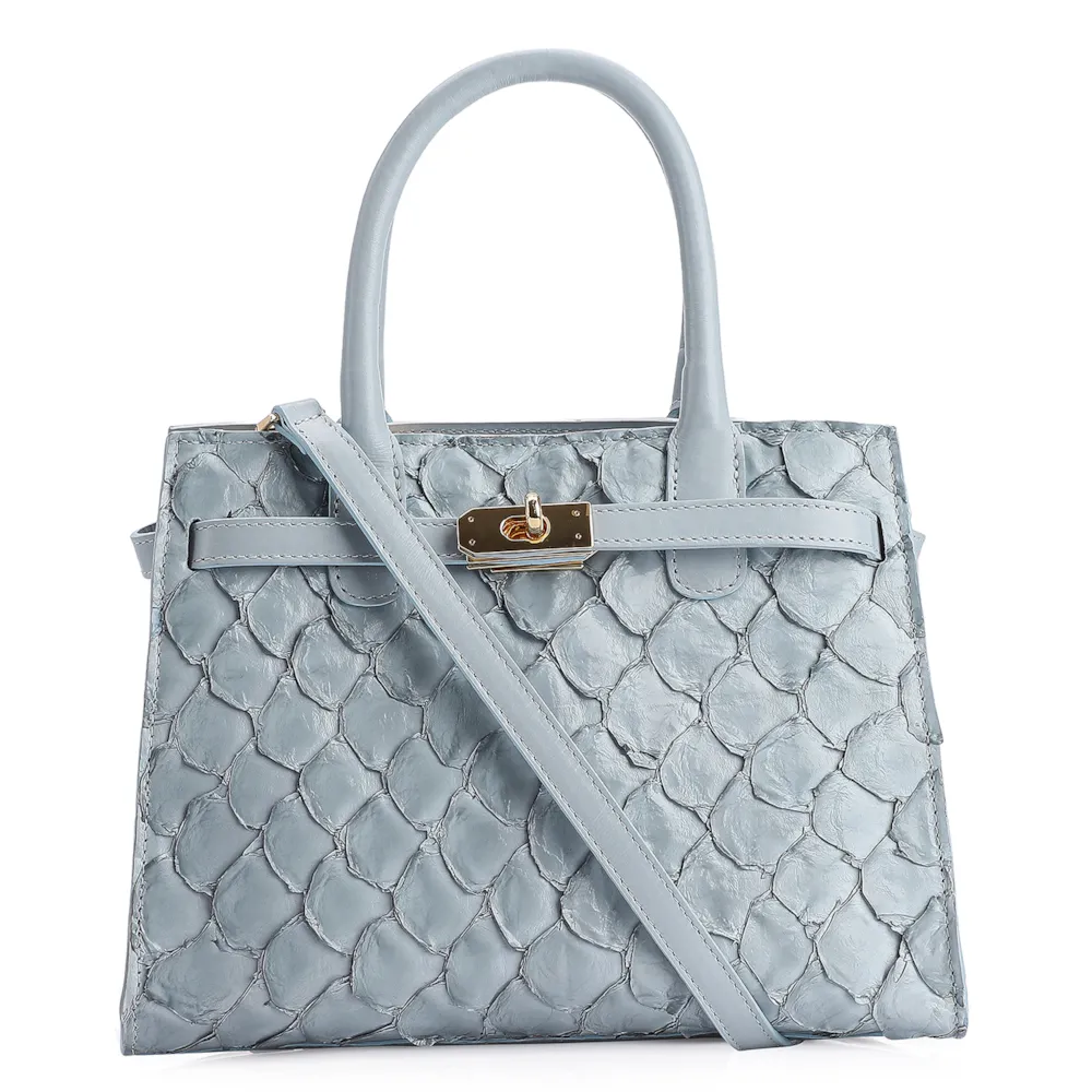 Bolsa Tote Pirarucu Azul