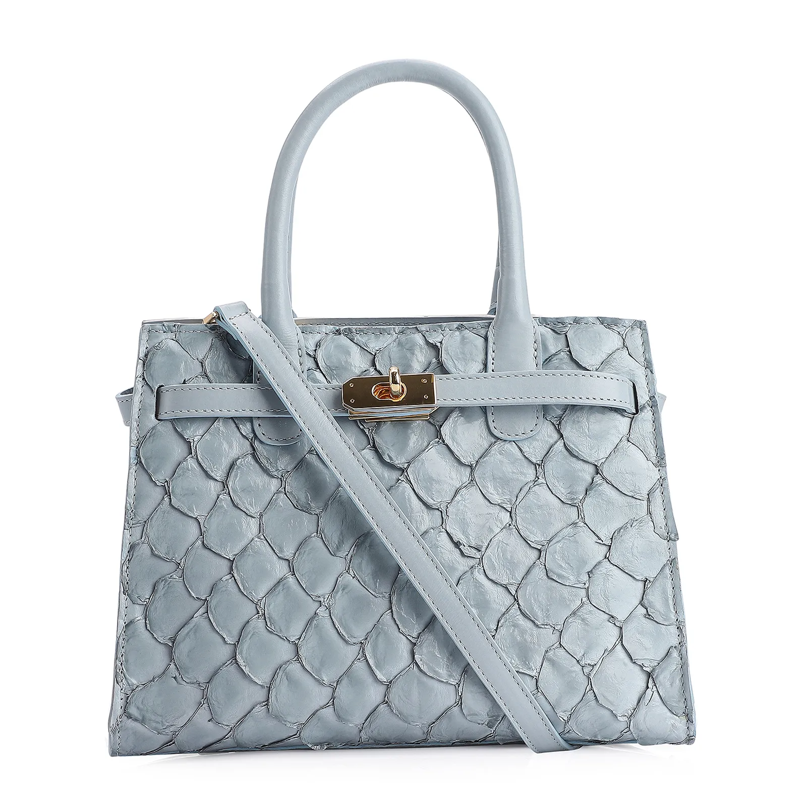 Bolsa Tote Pirarucu Azul