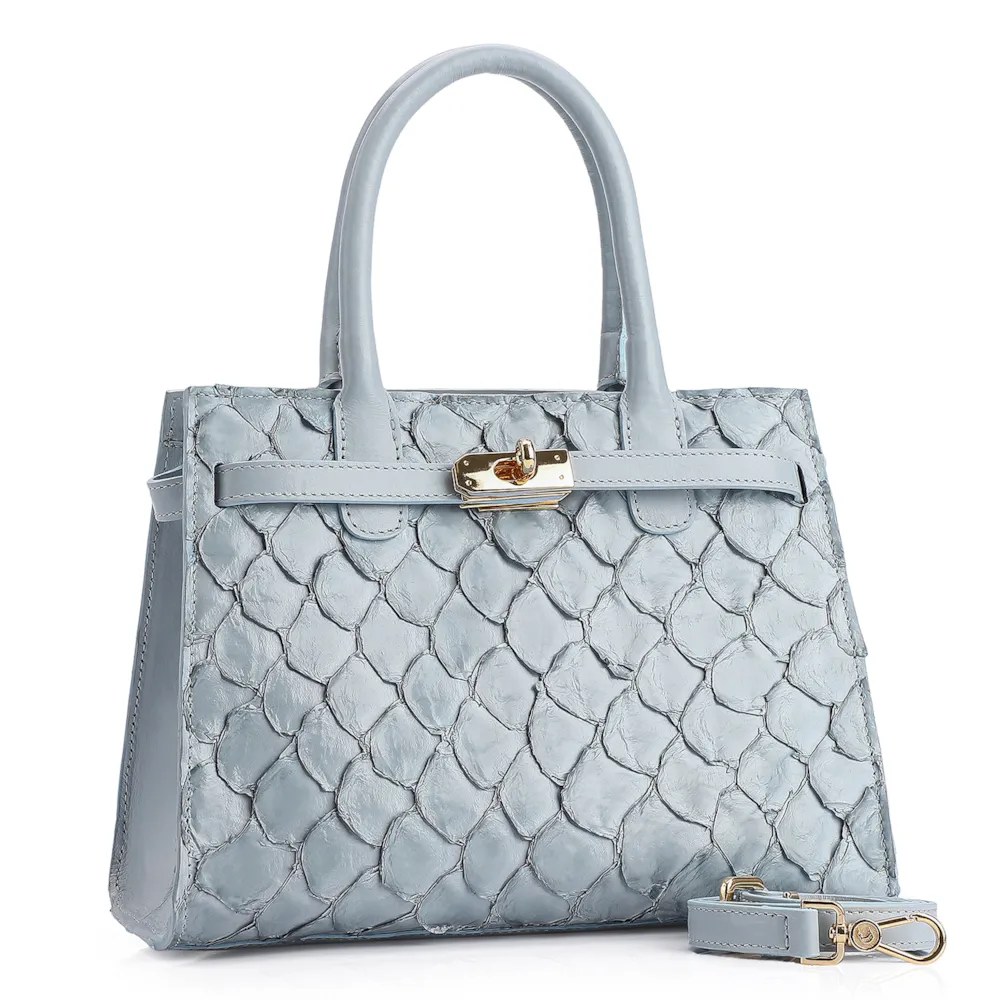 Bolsa Tote Pirarucu Azul - imagem 2