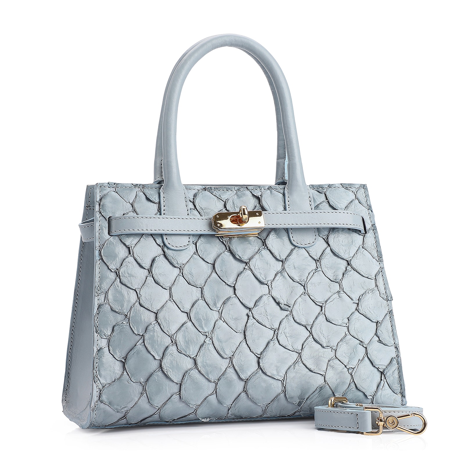 Bolsa Tote Pirarucu Azul