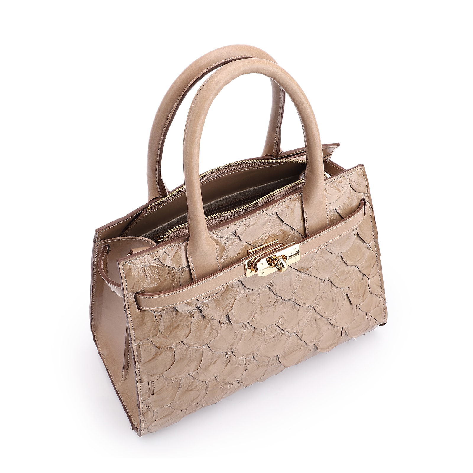 Bolsa Tote Pirarucu Bege