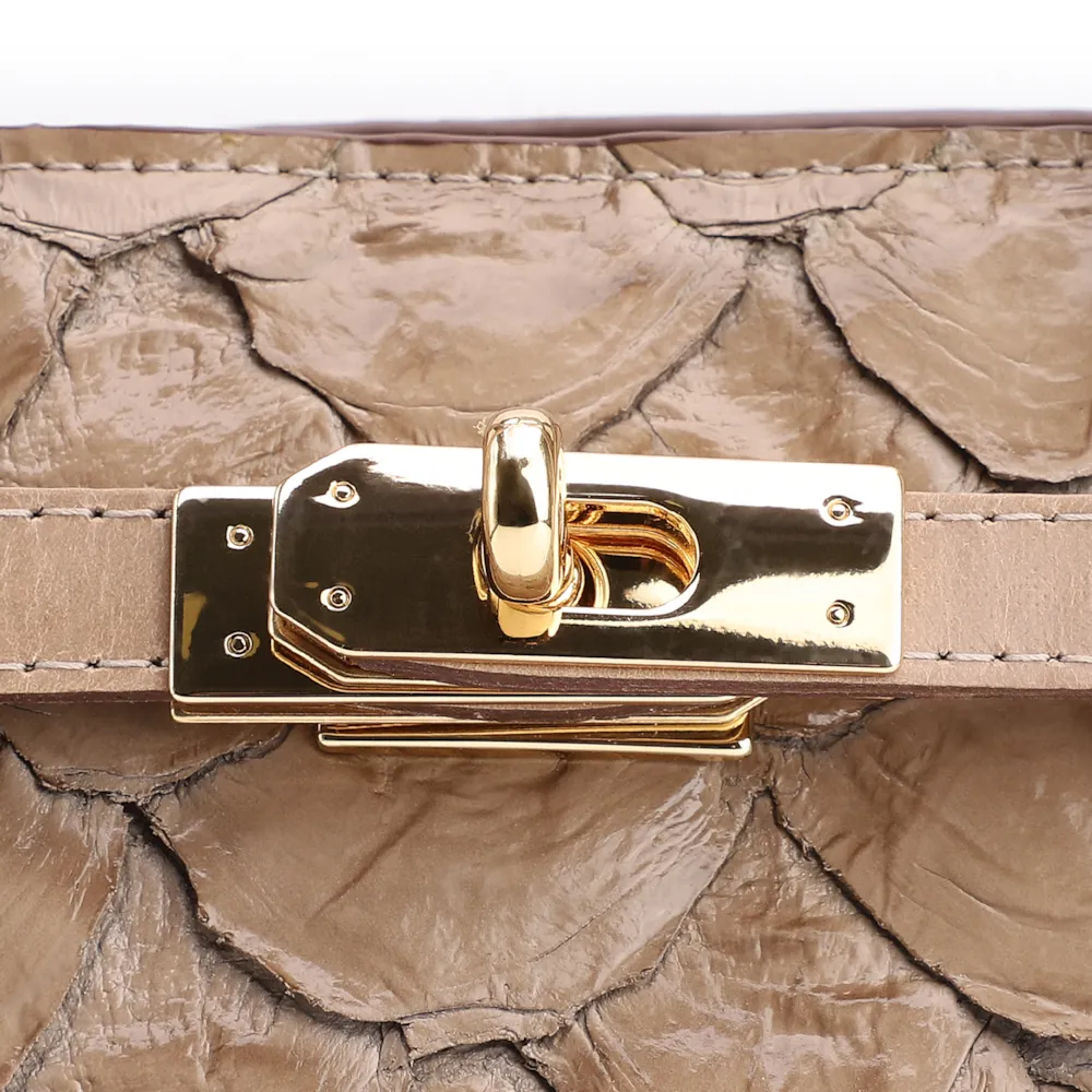 Bolsa Tote Pirarucu Bege - imagem 6