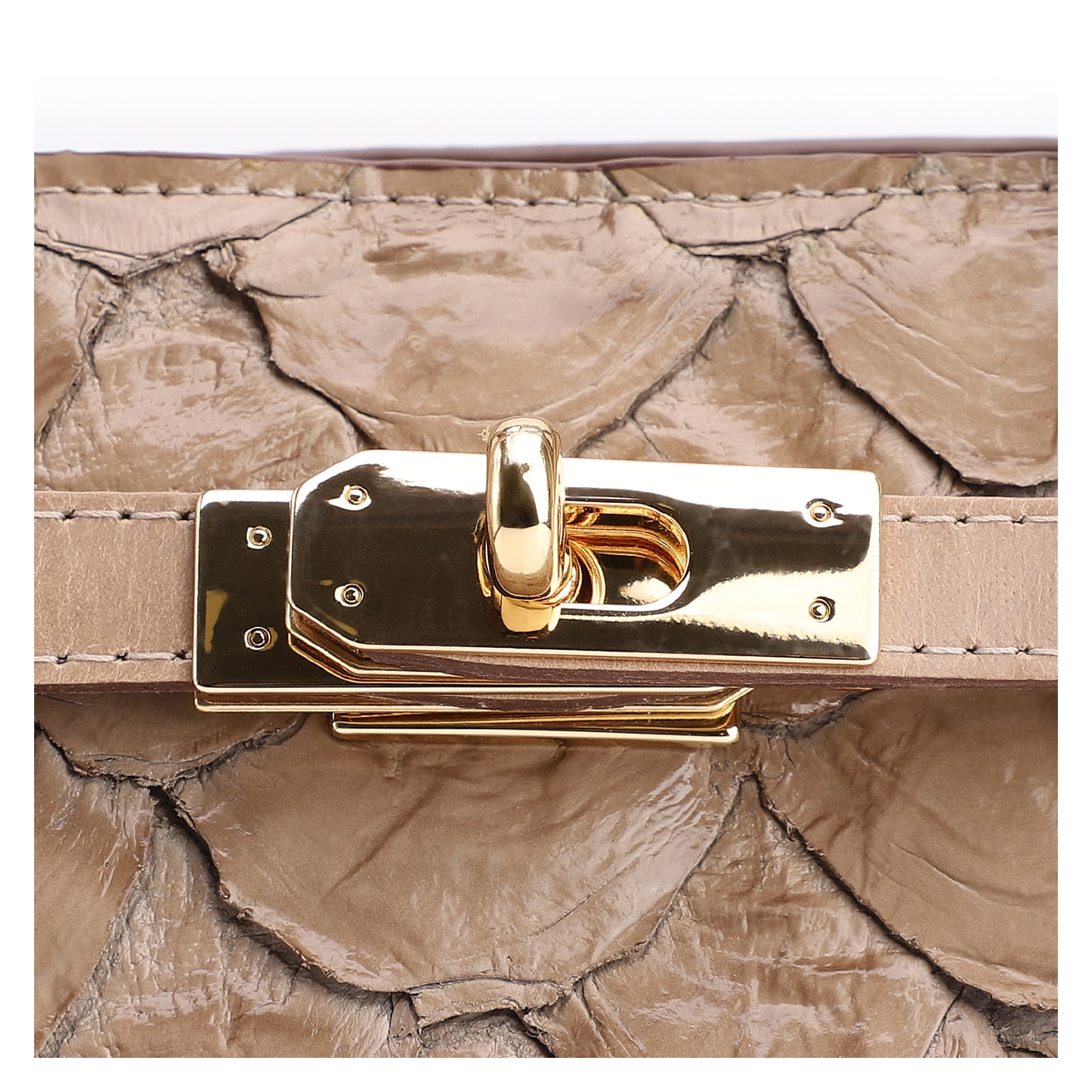 Bolsa Tote Pirarucu Bege