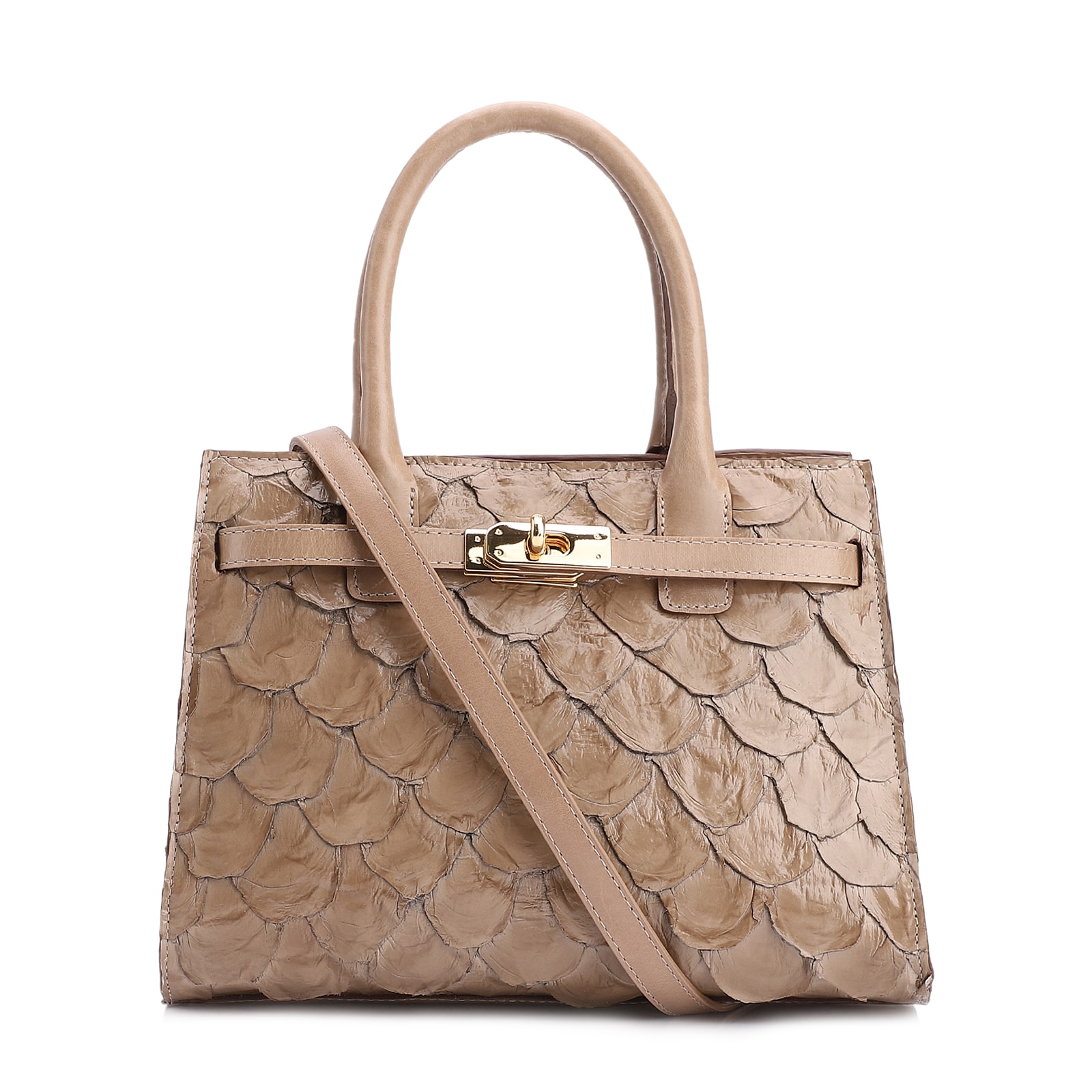 Bolsa Tote Pirarucu Bege