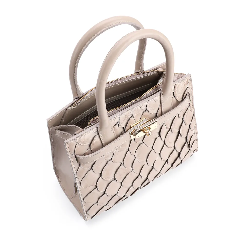 Bolsa Tote Pirarucu Bege - imagem 4
