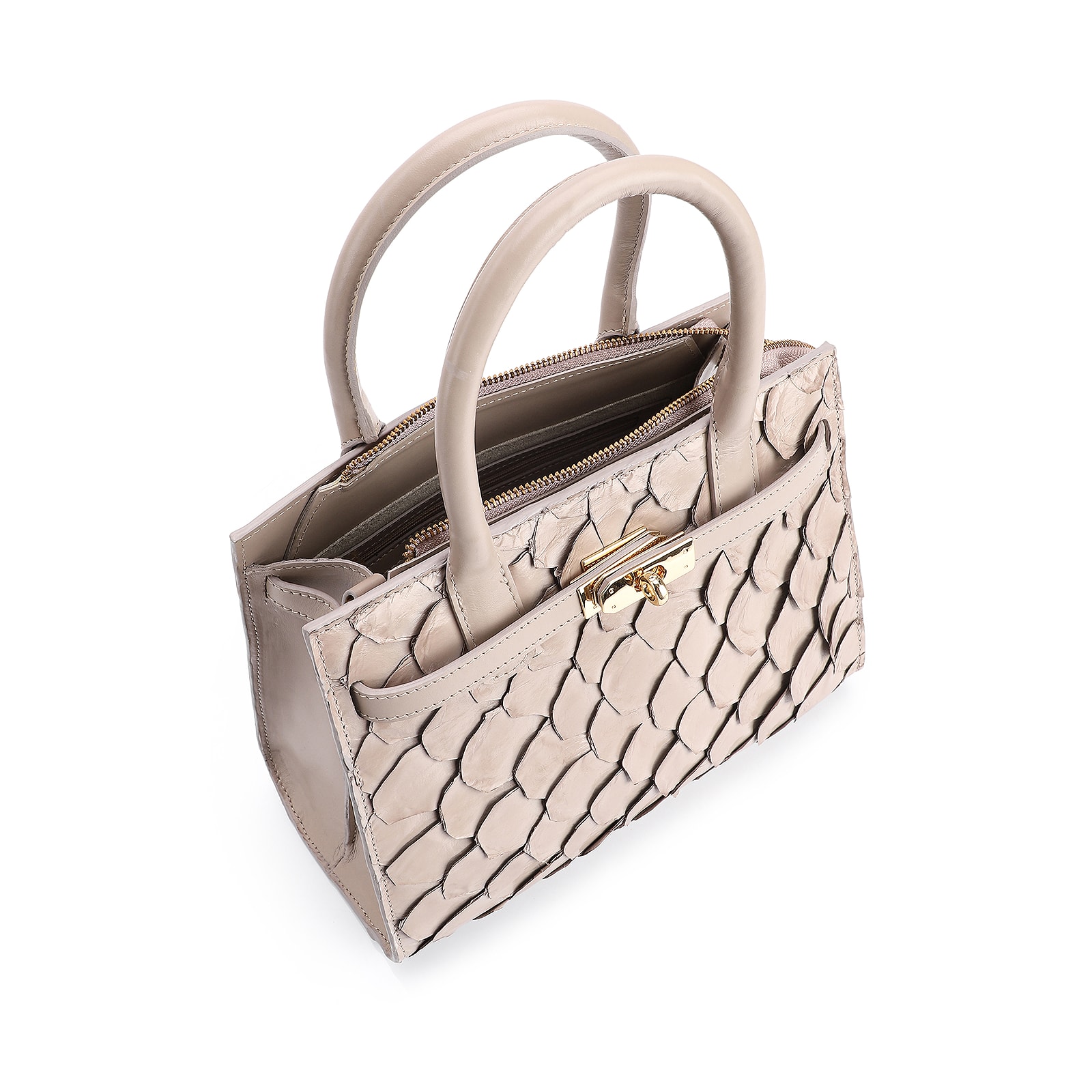 Bolsa Tote Pirarucu Bege