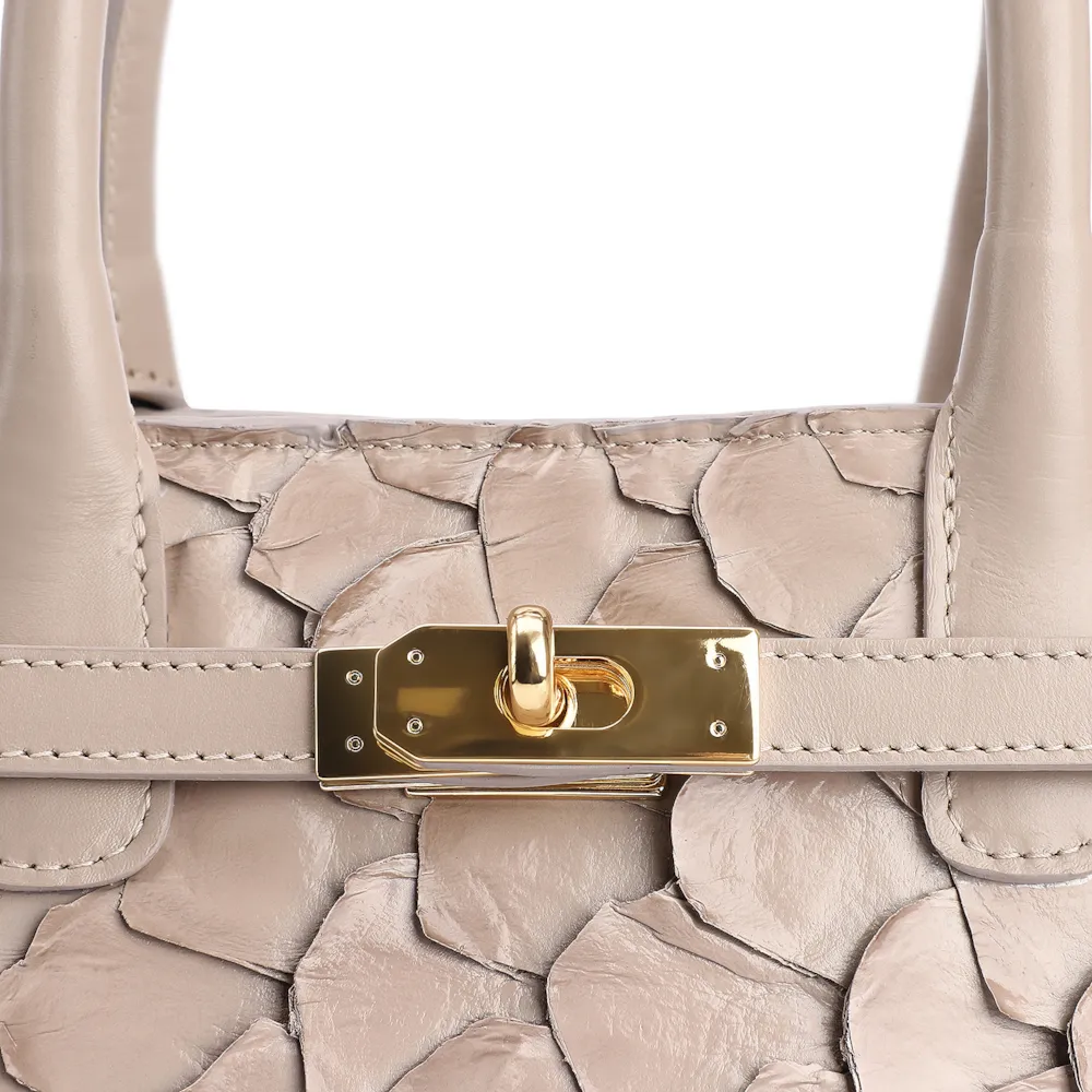 Bolsa Tote Pirarucu Bege - imagem 7