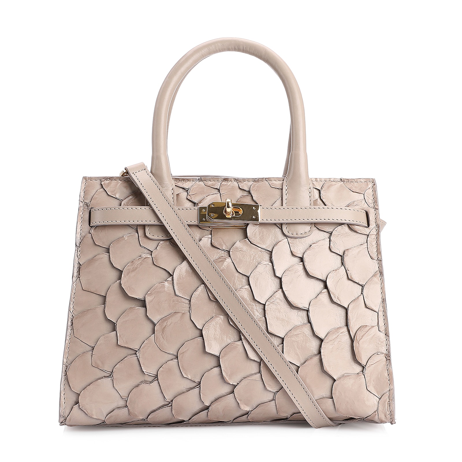 Bolsa Tote Pirarucu Bege