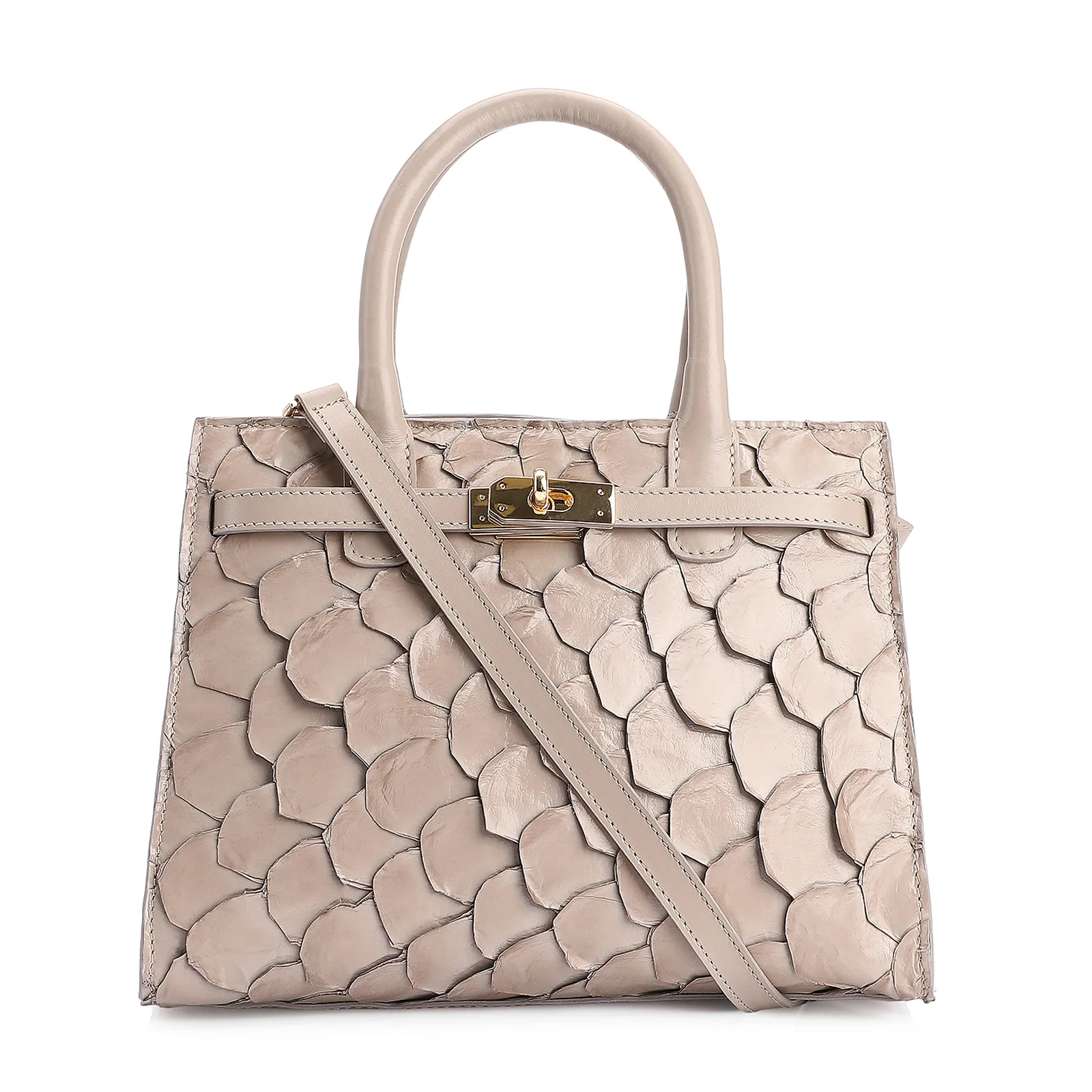 Bolsa Tote Pirarucu Bege