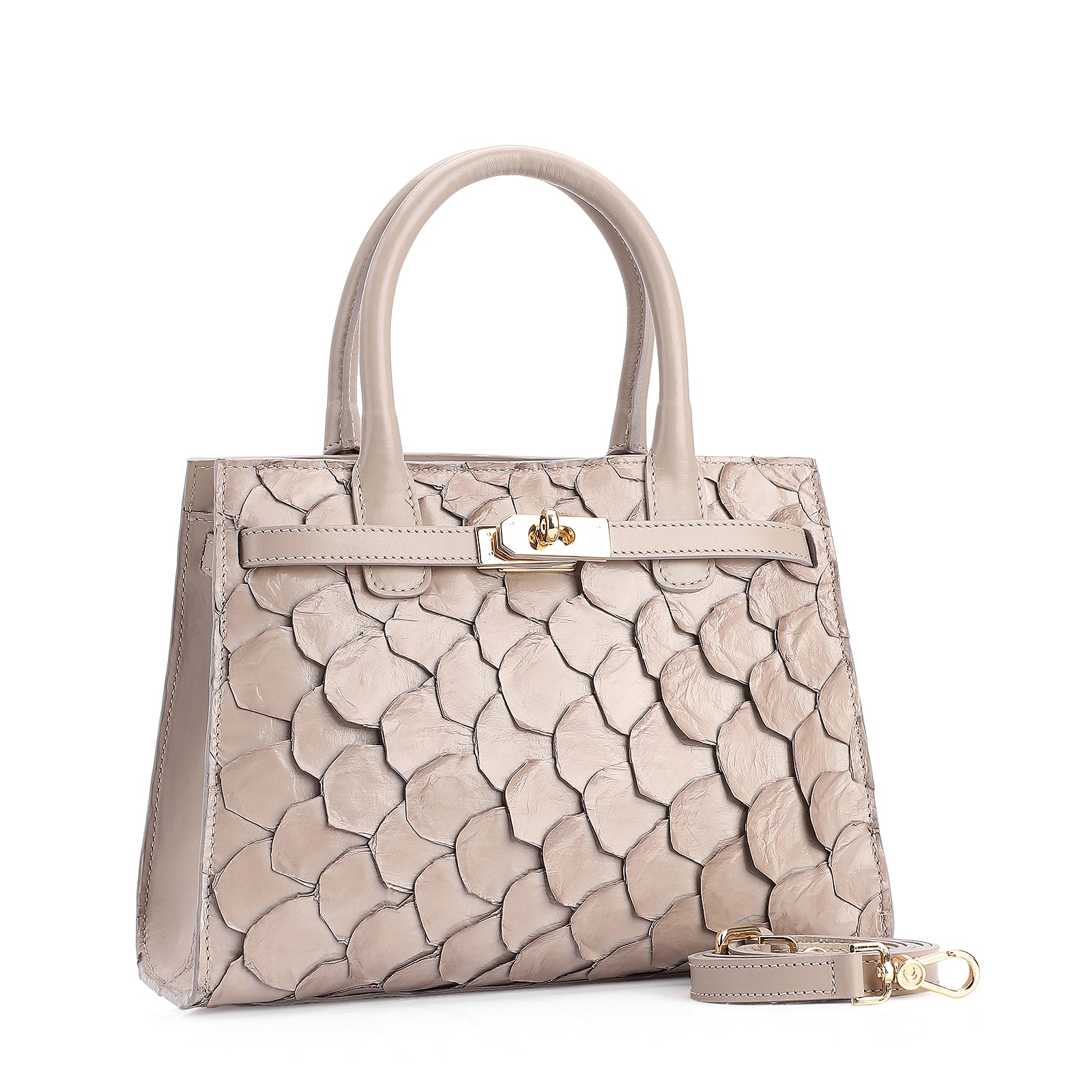 Bolsa Tote Pirarucu Bege